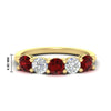 Load image into Gallery viewer, round-cut-2-carat-5-stone-diamond-and-ruby-wedding-ring-in-yellow-gold-FDENS141ROBGRUDR-2.00CT-NL-YG-HW