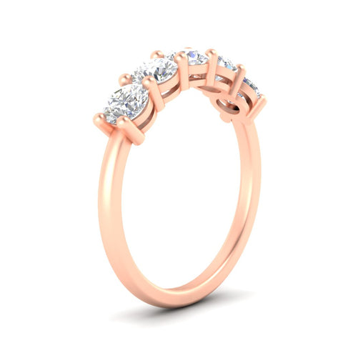 Women’s 2 Carat Round Gem Band Ring