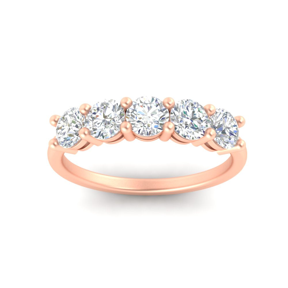 round-cut-2-carat-5-stone-diamond-wedding-ring-in-rose-gold-FDENS141ROBANGLE5-2.00CT-NL-RG