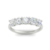 Load image into Gallery viewer, round-cut-2-carat-5-stone-diamond-wedding-ring-in-white-gold-FDENS141ROBANGLE5-2.00CT-NL-WG