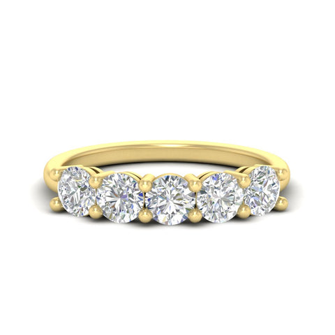 Women’s 2 Carat Round Gem Band Ring