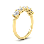 Load image into Gallery viewer, round-cut-2-carat-5-stone-diamond-wedding-ring-in-yellow-gold-FDENS141ROBANGLE2-2.00CT-NL-YG

