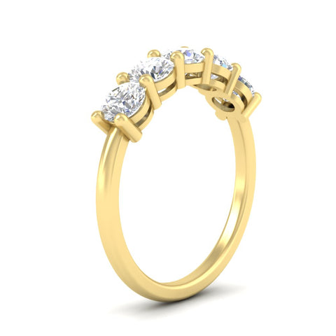 Women’s 2 Carat Round Gem Band Ring