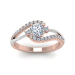 Load image into Gallery viewer, round-cut-2-tone-3-stone-diamond-swirl-engagement-ring-in-FDO50895ROR-NL-RG

