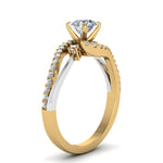 Load image into Gallery viewer, round-cut-2-tone-3-stone-diamond-swirl-engagement-ring-in-FDO50895ROR-NL-YG

