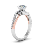 Load image into Gallery viewer, round-cut-2-tone-3-stone-diamond-swirl-engagement-ring-in-950-Platinum-FDO50895ROR-NL-WG

