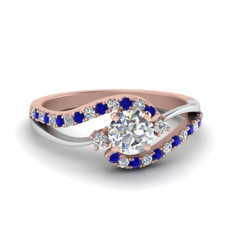 round-cut-2-tone-3-stone-diamond-swirl-engagement-ring-with-blue-sapphire-in-14K-rose-gold-FDO50895RORGSABL-NL-RG?v=1774335328