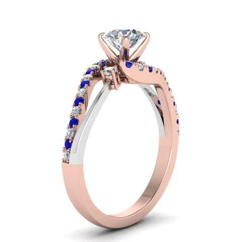 round-cut-2-tone-3-stone-diamond-swirl-engagement-ring-with-blue-sapphire-in-14K-rose-gold-FDO50895RORGSABLANGLE2-NL-RG?v=1774335328