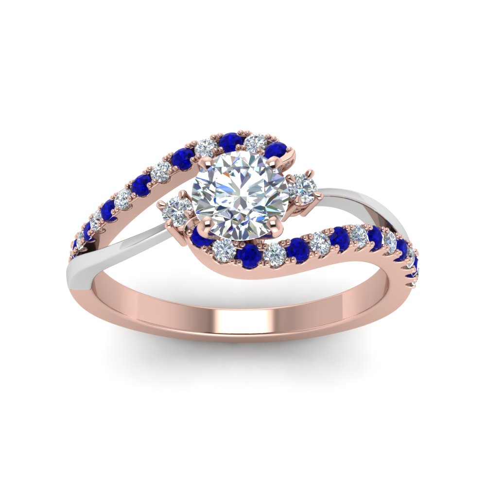 round-cut-2-tone-3-stone-diamond-swirl-engagement-ring-with-blue-sapphire-in-FDO50895RORGSABL-NL-RG