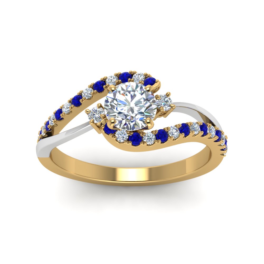 round-cut-2-tone-3-stone-diamond-swirl-engagement-ring-with-blue-sapphire-in-FDO50895RORGSABL-NL-YG