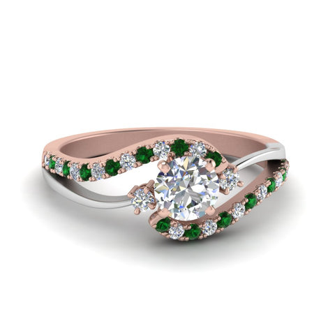 round-cut-2-tone-3-stone-diamond-swirl-engagement-ring-with-emerald-in-14K-rose-gold-FDO50895RORGEMGR-NL-RG?v=1774335328