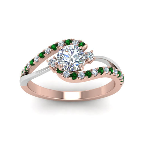 round-cut-2-tone-3-stone-diamond-swirl-engagement-ring-with-emerald-in-14K-rose-gold-FDO50895RORGEMGRANGLE5-NL-RG?v=1774335328