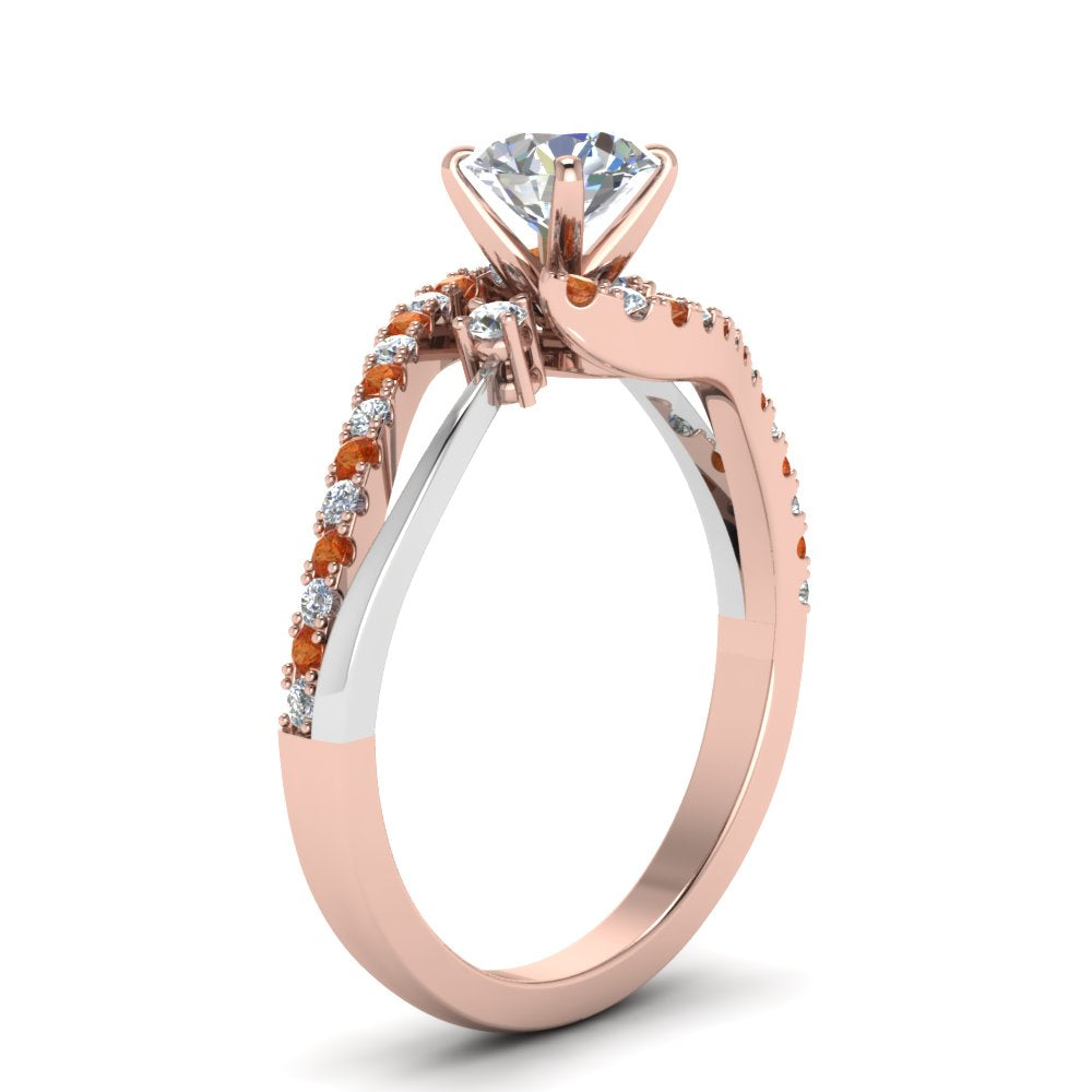 round-cut-2-tone-3-stone-diamond-swirl-engagement-ring-with-orange-sapphire-in-FDO50895RORGSAOR-NL-RG