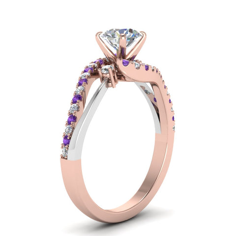 round-cut-2-tone-3-stone-diamond-swirl-engagement-ring-with-violac-topaz-in-14K-rose-gold-FDO50895RORGVITOANGLE2-NL-RG?v=1774335328