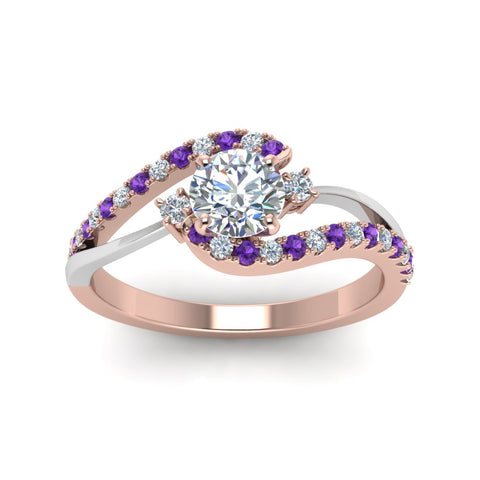 round-cut-2-tone-3-stone-diamond-swirl-engagement-ring-with-violac-topaz-in-14K-rose-gold-FDO50895RORGVITOANGLE5-NL-RG?v=1774335328