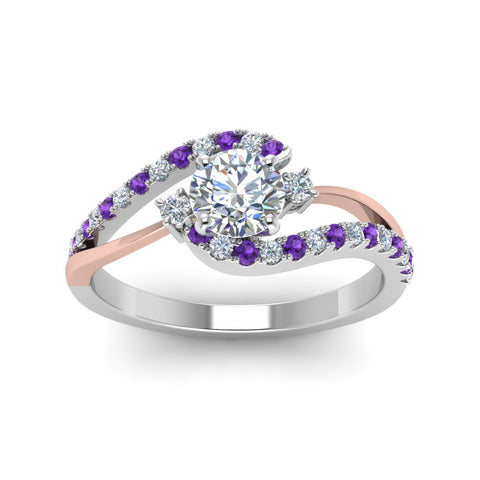 round-cut-2-tone-3-stone-diamond-swirl-engagement-ring-with-violac-topaz-in-950-Platinum-FDO50895RORGVITOANGLE5-NL-WG?v=1774335328