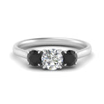 Load image into Gallery viewer, round-cut-3-stone-trellis-black-diamond-engagement-ring-in-white-gold-FD-10768ROR-1.50CTGBLACK-NL-WG
