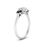 Load image into Gallery viewer, round-cut-3-stone-trellis-black-diamond-engagement-ring-in-white-gold-FD-10768ROR-1.50CTGBLACKANGLE2-NL-WG
