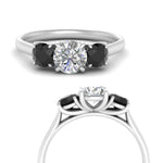 Load image into Gallery viewer, round-cut-3-stone-trellis-black-diamond-engagement-ring-in-white-gold-FD-10768ROR-1.50CTGBLACKANGLE3-NL-WG

