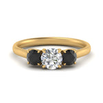 Load image into Gallery viewer, round-cut-3-stone-trellis-black-diamond-engagement-ring-in-yellow-gold-FD-10768ROR-1.50CTGBLACK-NL-YG
