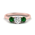 Thumbnail 70 - round-cut-3-stone-trellis-emerald-engagement-ring-in-rose-gold-FD-10768ROR-1.50CTGEMGR-NL-RG