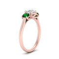 Thumbnail 71 - round-cut-3-stone-trellis-emerald-engagement-ring-in-rose-gold-FD-10768ROR-1.50CTGEMGRANGLE2-NL-RG