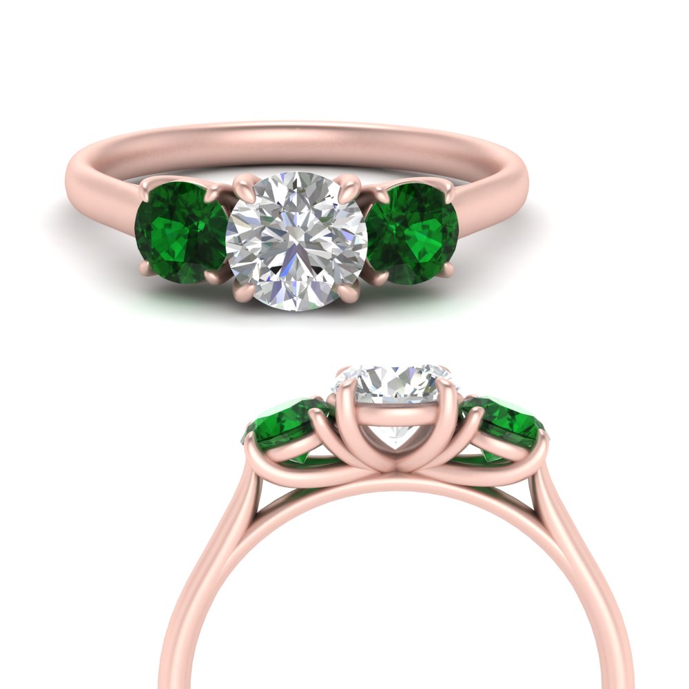 round-cut-3-stone-trellis-emerald-engagement-ring-in-rose-gold-FD-10768ROR-1.50CTGEMGRANGLE3-NL-RG