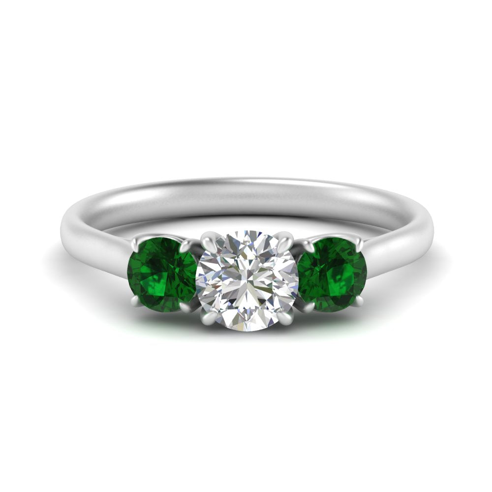 round-cut-3-stone-trellis-emerald-engagement-ring-in-white-gold-FD-10768ROR-1.50CTGEMGR-NL-WG