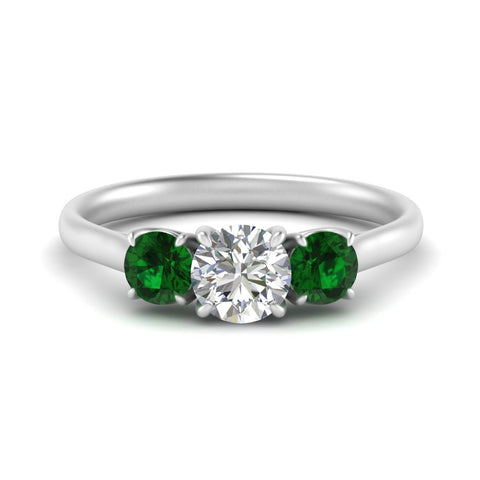 round-cut-3-stone-trellis-emerald-engagement-ring-in-white-gold-FD-10768ROR-1.50CTGEMGR-NL-WG