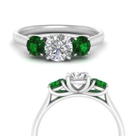 round-cut-3-stone-trellis-emerald-engagement-ring-in-white-gold-FD-10768ROR-1.50CTGEMGRANGLE3-NL-WG