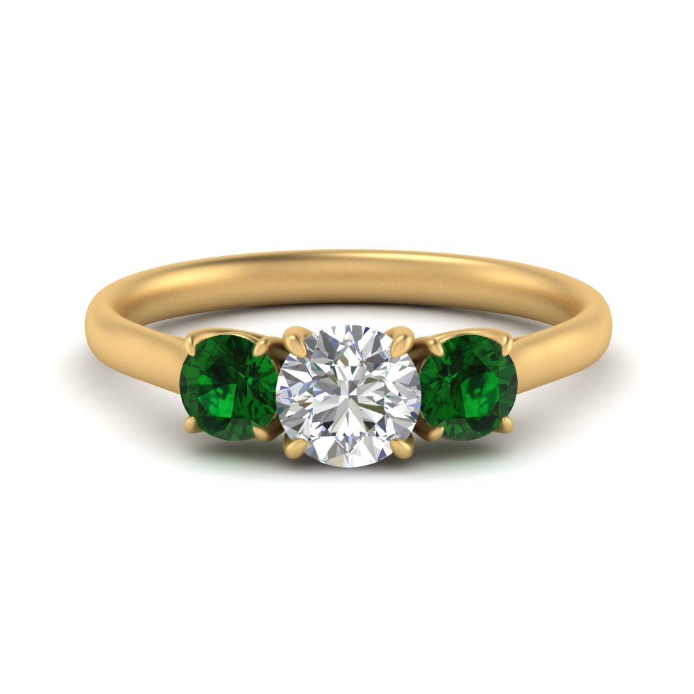 round-cut-3-stone-trellis-emerald-engagement-ring-in-yellow-gold-FD-10768ROR-1.50CTGEMGR-NL-YG