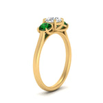 Load image into Gallery viewer, round-cut-3-stone-trellis-emerald-engagement-ring-in-yellow-gold-FD-10768ROR-1.50CTGEMGRANGLE2-NL-YG
