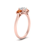 Load image into Gallery viewer, round-cut-3-stone-trellis-orange-sapphire-engagement-ring-in-rose-gold-FD-10768ROR-1.50CTGSAORANGLE2-NL-RG
