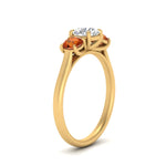 Load image into Gallery viewer, round-cut-3-stone-trellis-orange-sapphire-engagement-ring-in-yellow-gold-FD-10768ROR-1.50CTGSAORANGLE2-NL-YG
