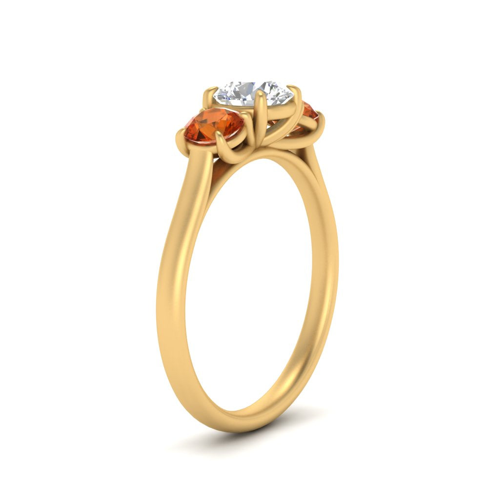round-cut-3-stone-trellis-orange-sapphire-engagement-ring-in-yellow-gold-FD-10768ROR-1.50CTGSAORANGLE2-NL-YG