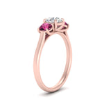 Load image into Gallery viewer, round-cut-3-stone-trellis-pink-sapphire-engagement-ring-in-rose-gold-FD-10768ROR-1.50CTGSADRPIANGLE2-NL-RG
