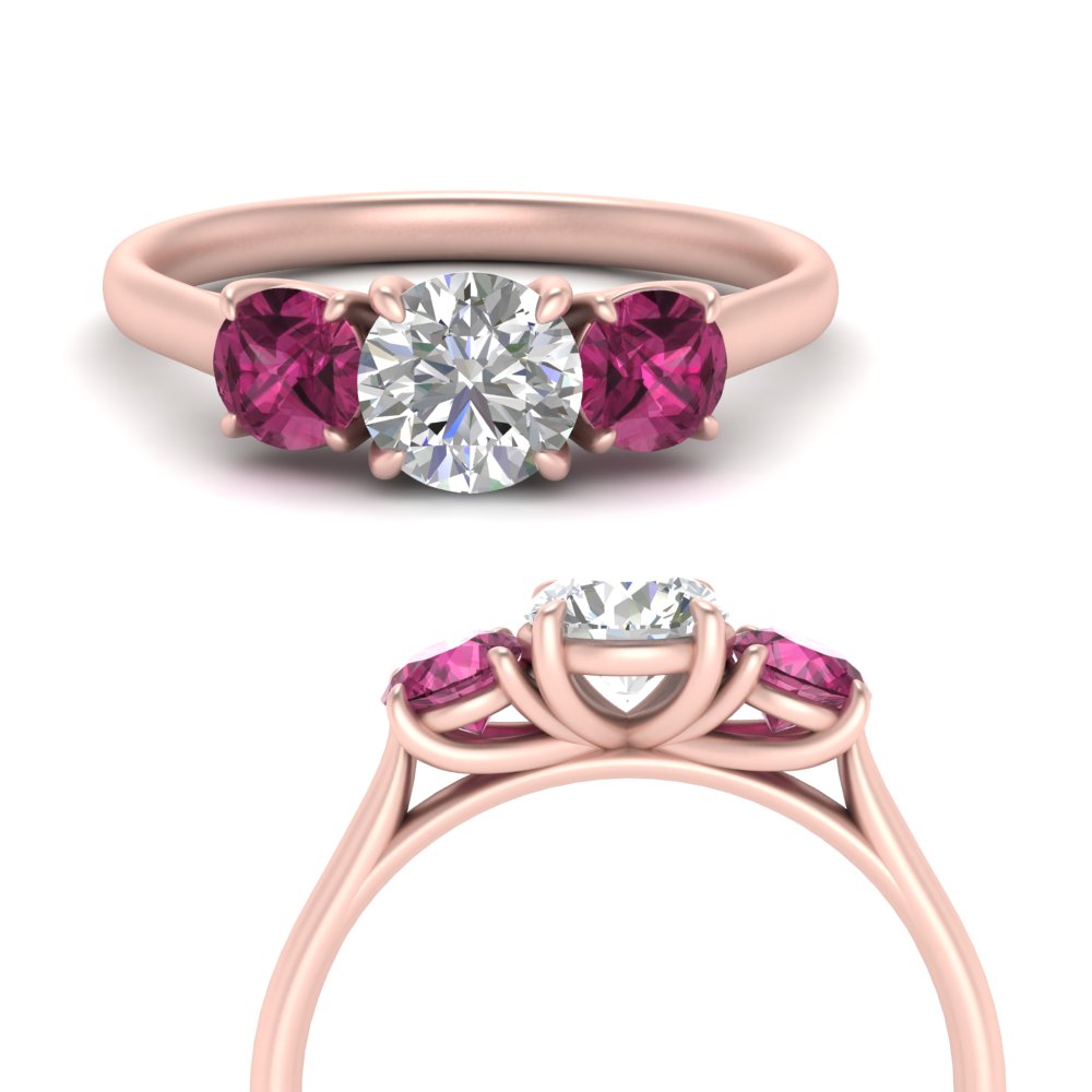 round-cut-3-stone-trellis-pink-sapphire-engagement-ring-in-rose-gold-FD-10768ROR-1.50CTGSADRPIANGLE3-NL-RG