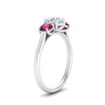 Load image into Gallery viewer, round-cut-3-stone-trellis-pink-sapphire-engagement-ring-in-white-gold-FD-10768ROR-1.50CTGSADRPIANGLE2-NL-WG
