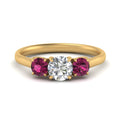 Thumbnail 40 - round-cut-3-stone-trellis-pink-sapphire-engagement-ring-in-yellow-gold-FD-10768ROR-1.50CTGSADRPI-NL-YG