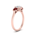 Load image into Gallery viewer, round-cut-3-stone-trellis-ruby-engagement-ring-in-rose-gold-FD-10768ROR-1.50CTGRUDRANGLE2-NL-RG
