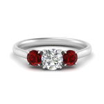 Load image into Gallery viewer, round-cut-3-stone-trellis-ruby-engagement-ring-in-white-gold-FD-10768ROR-1.50CTGRUDR-NL-WG
