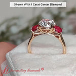 Load image into Gallery viewer, round-cut-3-stone-trellis-ruby-engagement-ring-in-yellow-gold-FD-10768RORANGLE4-NL-YG
