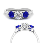 Load image into Gallery viewer, round-cut-3-stone-trellis-sapphire-engagement-ring-in-white-gold-FD-10768ROR-1.50CTGSABLANGLE3-NL-WG
