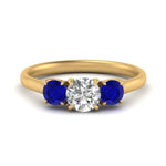 Load image into Gallery viewer, round-cut-3-stone-trellis-sapphire-engagement-ring-in-yellow-gold-FD-10768ROR-1.50CTGSABL-NL-YG
