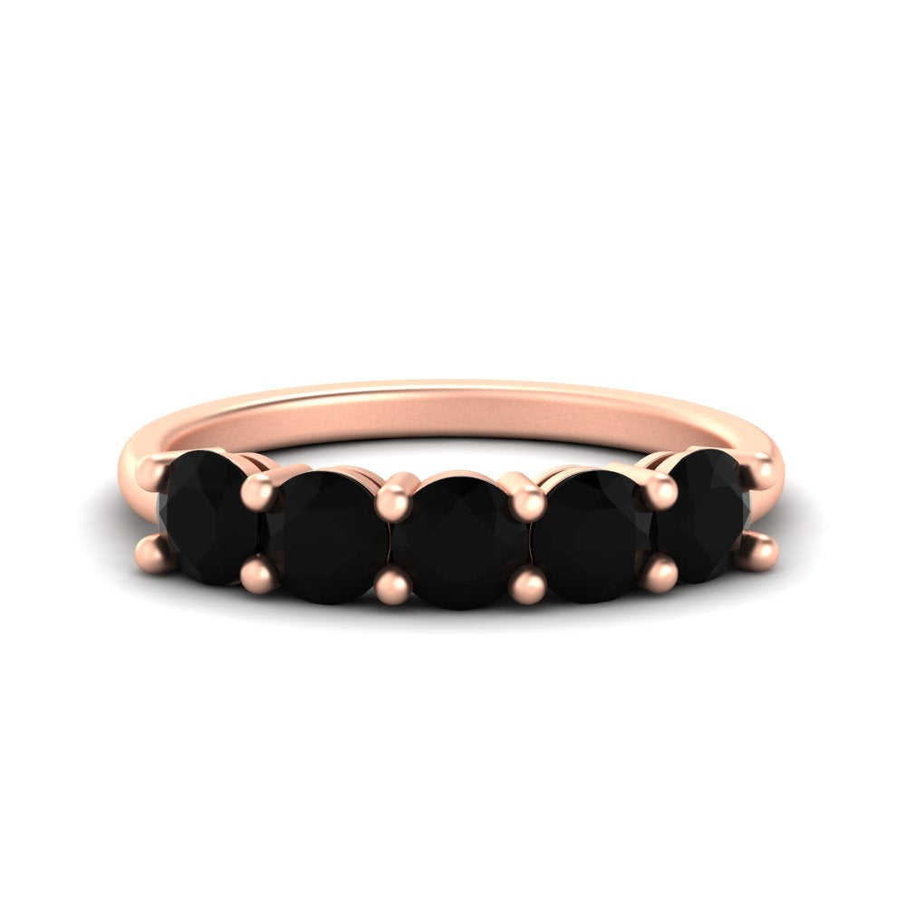round-cut-5-stone-black-diamond-wedding-ring-2-carat-in-rose-gold-FDENS141ROBGBLACK-2.00CT-NL-RG