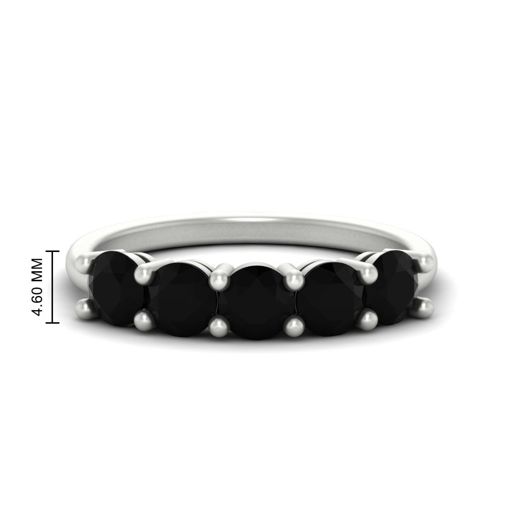 round-cut-5-stone-black-diamond-wedding-ring-2-carat-in-white-gold-FDENS141ROBGBLACK-2.00CT-NL-WG-HW
