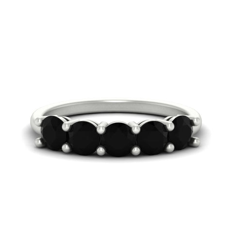 round-cut-5-stone-black-diamond-wedding-ring-2-carat-in-white-gold-FDENS141ROBGBLACK-2.00CT-NL-WG
