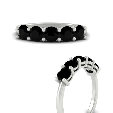 round-cut-5-stone-black-diamond-wedding-ring-2-carat-in-white-gold-FDENS141ROBGBLACKANGLE3-2.00CT-NL-WG