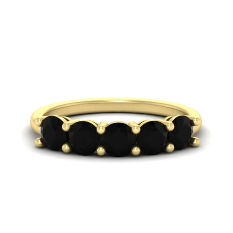round-cut-5-stone-black-diamond-wedding-ring-2-carat-in-yellow-gold-FDENS141ROBGBLACK-2.00CT-NL-YG
