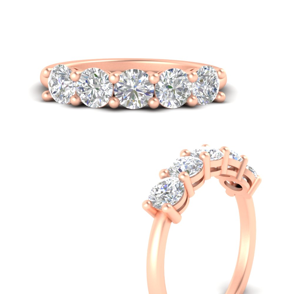 round-cut-5-stone-diamond-wedding-ring-2-carat-in-rose-gold-FDENS141ROBANGLE3-2.00CT-NL-RG